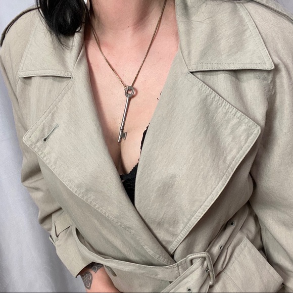 VNTG LONDON FOG INSULATED ANKLE LENGTH TRECH COA - Picture 4 of 9